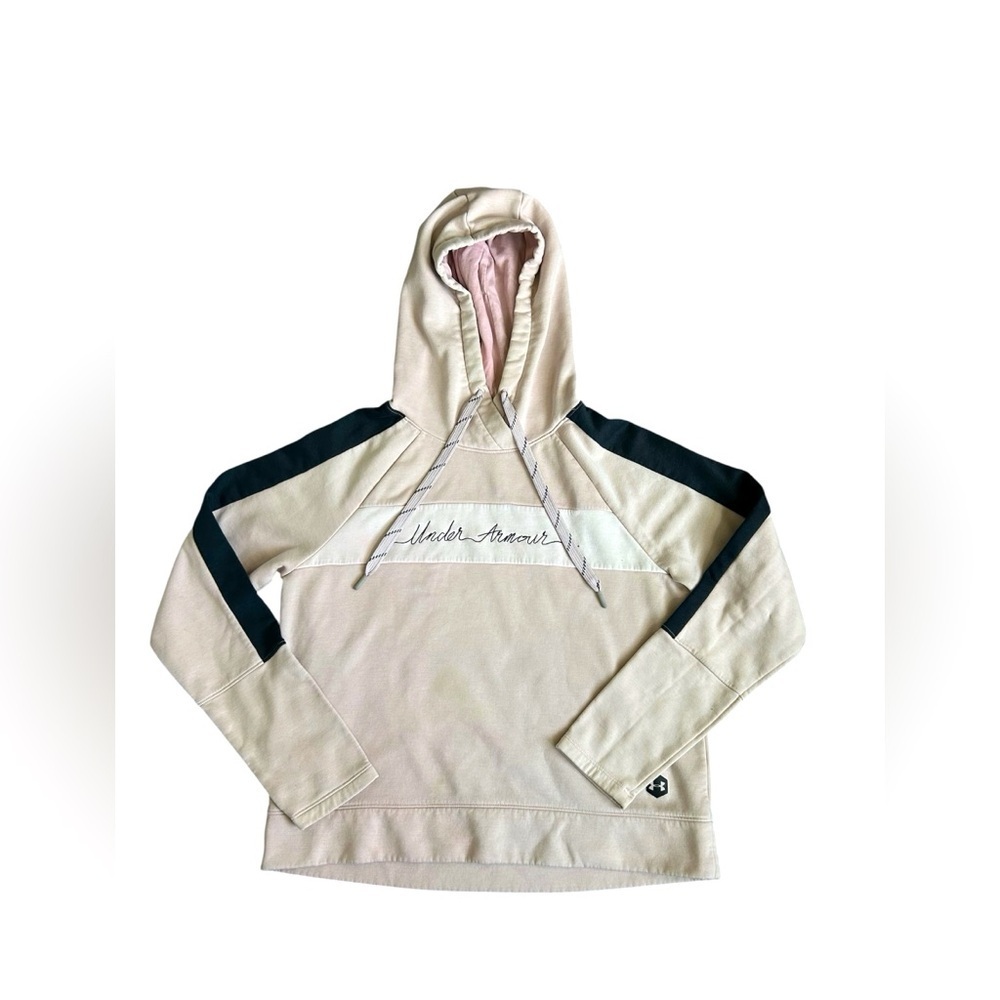 Under Armour Women’s Hoodie in Dusty Rose and Black Size Medium